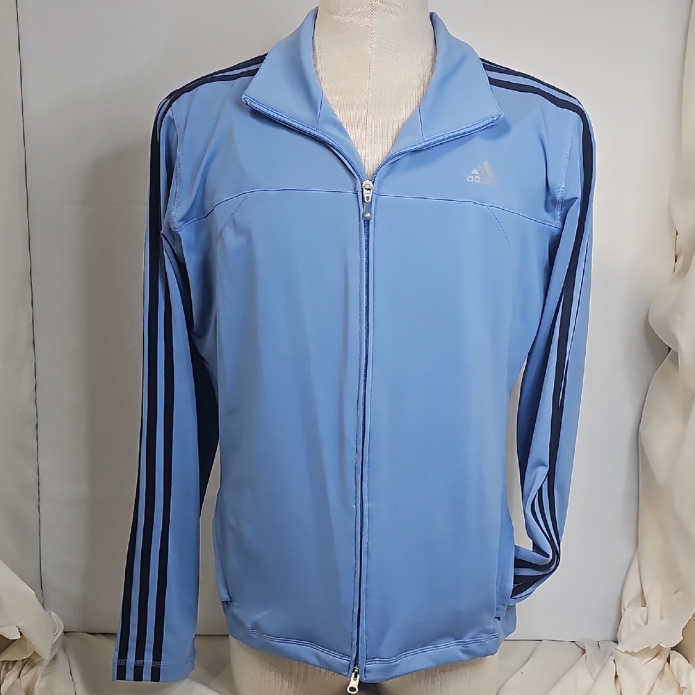 Adidas Women's Light Blue Track Jacket